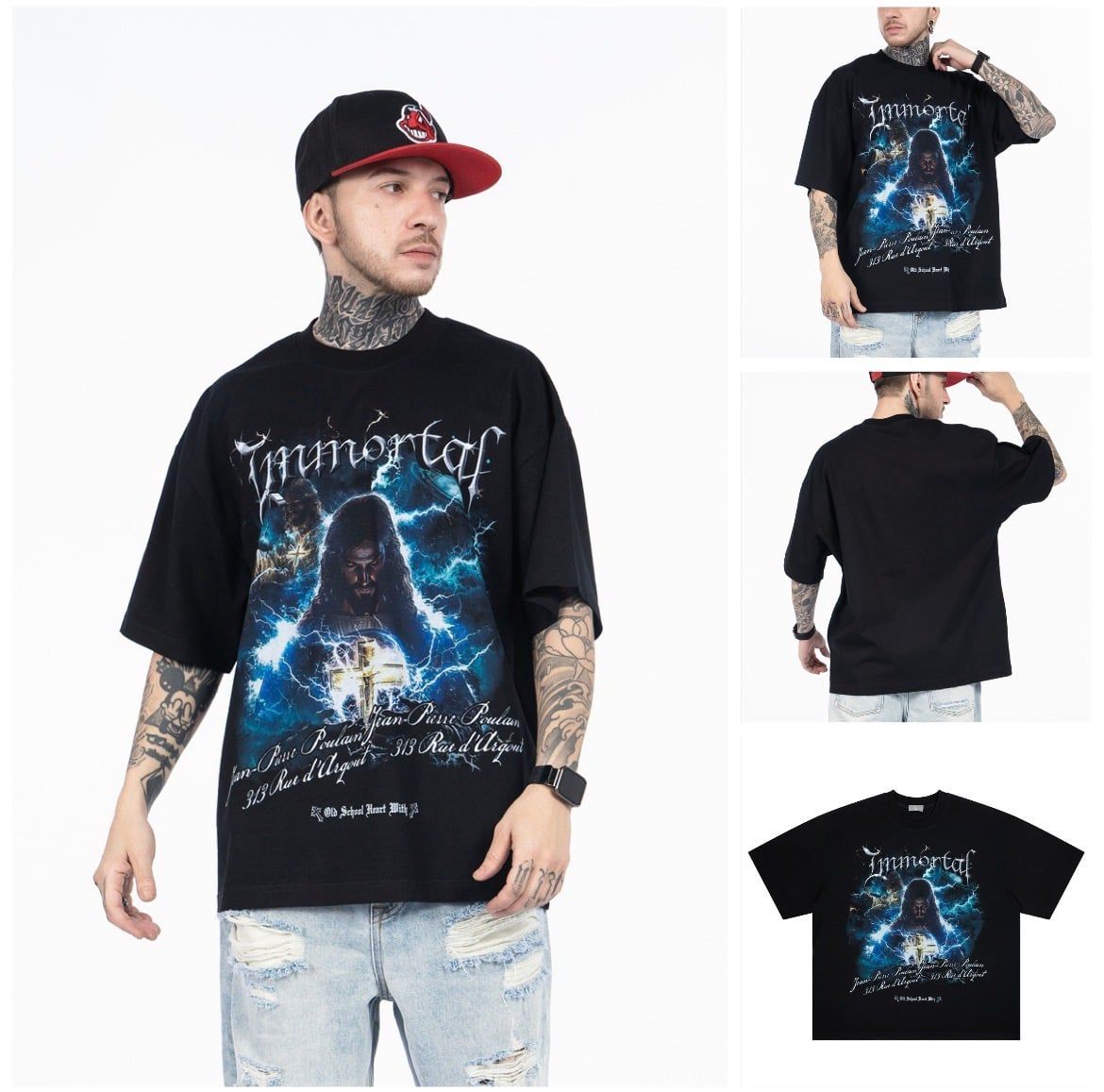 FG®️| ÁO THUN CỔ TRÒN NGẮN TAY IN HÌNH OVERSIZE FG F570