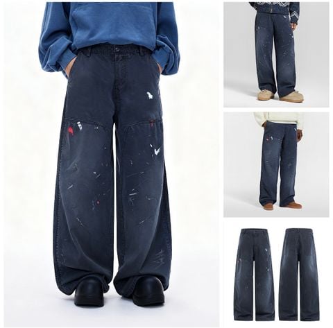 INF®️|QUẦN VẢI THÔ ICE CRACK WASHED RETRO CHỐNG GIÓ VS NƯỚC UNISEX INF 13583