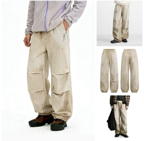 INF®️|QUẦN VẢI THÔ ICE CRACK WASHED RETRO CHỐNG GIÓ VS NƯỚC UNISEX INF 13582