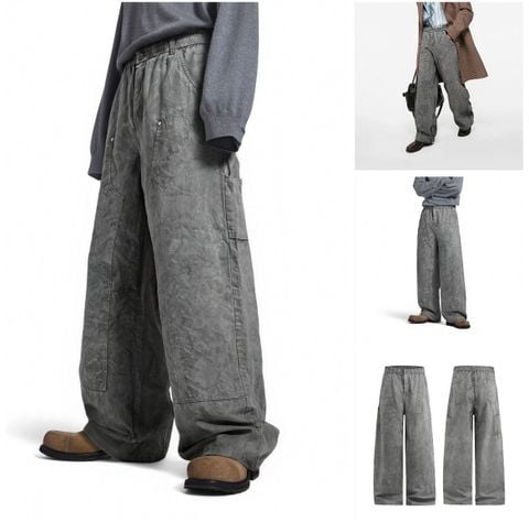 INF®️|QUẦN VẢI THÔ ICE CRACK WASHED RETRO CHỐNG GIÓ VS NƯỚC UNISEX INF 13579