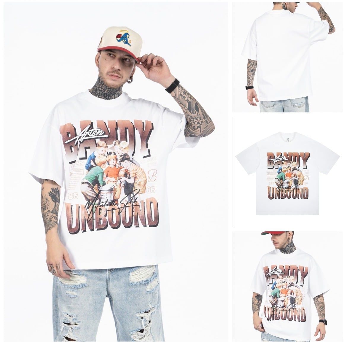 FG®️| ÁO THUN CỔ TRÒN NGẮN TAY IN HÌNH OVERSIZE FG F584