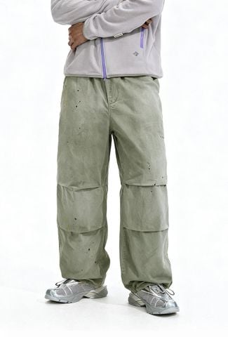 INF®️|QUẦN VẢI THÔ ICE CRACK WASHED RETRO CHỐNG GIÓ VS NƯỚC UNISEX INF 13585