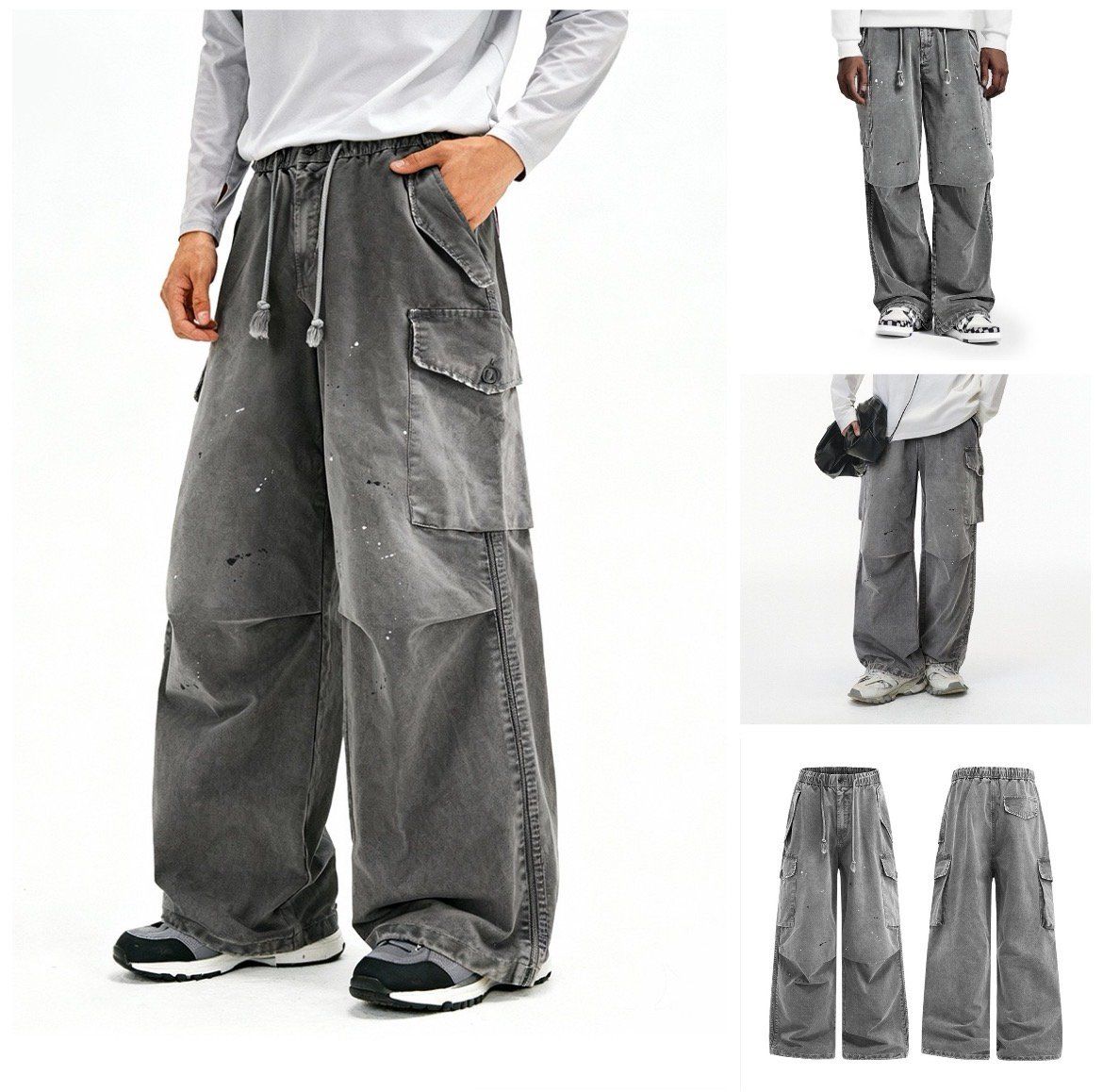 INF®️|QUẦN VẢI THÔ YẾM TÚI LỚN UNISEX INF 13380