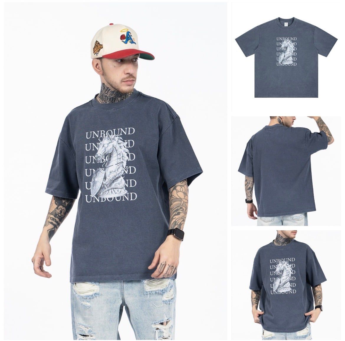 FG®️| ÁO THUN CỔ TRÒN NGẮN TAY IN HÌNH OVERSIZE FG F595