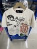 FK®️| ÁO THUN NGẮN TAY CỔ TRÒN COTTON IN HÌNH KTS ĐÍNH ĐÁ LÀM RÁCH PH3938