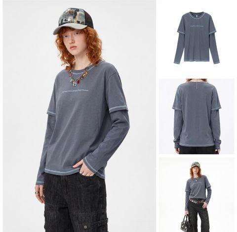 INF®️| ÁO THUN DÀI TAY COTTON THỂ THAO CÁCH ĐIỆU NỮ INF 1875