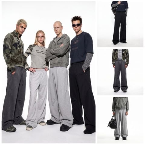 INF®️|QUẦN NỈ COTTON THỂ THAO DÁNG RỘNG SIÊU ẤM BASIC UNISEX INF 13700