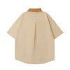 WES®️| ÁO SƠ MI NGẮN TAY THÊU HỌA TIẾT HOẠT HÌNH UNISEX 5299