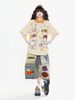 WES®️| ÁO SƠ MI NGẮN TAY THÊU HỌA TIẾT HOẠT HÌNH UNISEX 5299