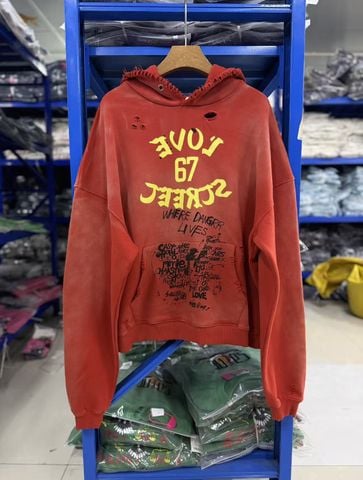 FK®️| ÁO KHOÁC DÁNG RỘNG HOODIE COTTON WASH IN HÌNH LÀM RÁCH  UNISEX PH3576