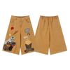 WES®️| QUẦN SHORT LỬNG DENIM THÊU HOẠT HÌNH MÈO DÁNG RỘNG UNISEX 6229