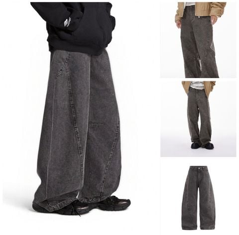 INF®️|QUẦN VẢI CANVAS GIẶT RETRO UNISEX INF 13510