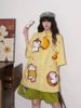 WES®️| ÁO SƠ MI NGẮN TAY THÊU HỌA TIẾT HOẠT HÌNH UNISEX 5275