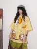 WES®️| ÁO SƠ MI NGẮN TAY THÊU HỌA TIẾT HOẠT HÌNH UNISEX 5275