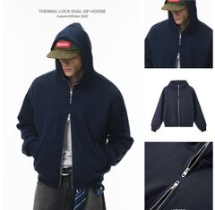 INF®️| ÁO KHOÁC HOODIE NỈ KHÓA KÉO TRÙM ĐẦU BASIC UNISEX INF 5474