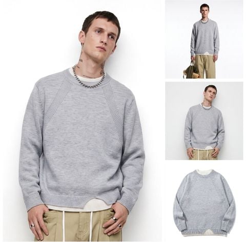 INF®️| ÁO LEN HAI MẢNH DỆT KIM CỔ ĐIỂN UNISEX INF 10274