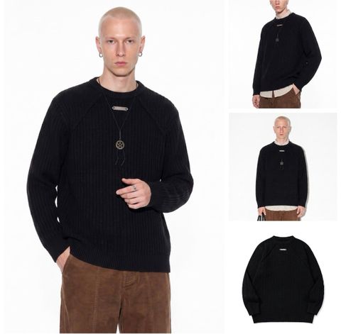 INF®️| ÁO LEN DỆT KIM TAY CỔ ĐIỂN UNISEX INF 10264