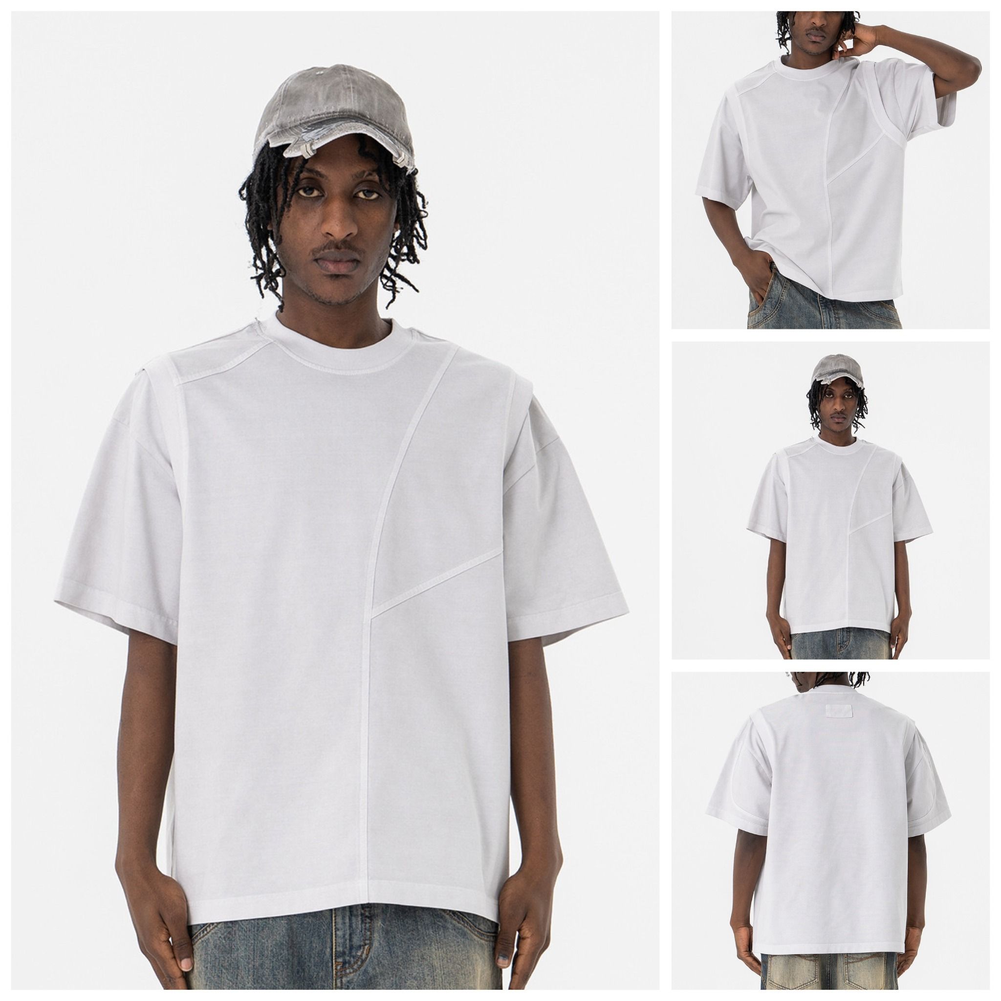 FG®️| ÁO THUN CỔ TRÒN NGẮN TAY WASH PHỐI REN FG F477