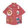 WES®️| ÁO SƠ MI NGẮN TAY THÊU HỌA TIẾT HOẠT HÌNH UNISEX 5207