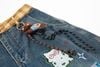QUẦN JEANS THÊU HỌA TIẾT HOẠT HÌNH UNISEX J780