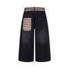 WES®️| QUẦN SHORT THÊU HOẠT HÌNH DÁNG RỘNG ỐNG ĐỨNG DÁNG LỬNG UNISEX K1023