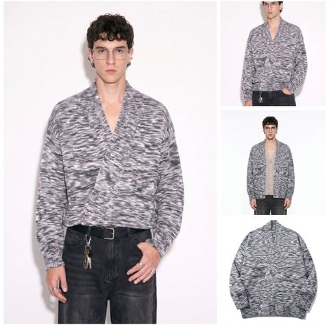 INF®️| ÁO LEN CARDIGAN DỆT KIM TAY CỔ ĐIỂN UNISEX INF 10270