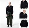 INF®️| ÁO LEN CỔ HENRY HAI MẢNH DỆT KIM TAY CỔ ĐIỂN UNISEX INF 10266