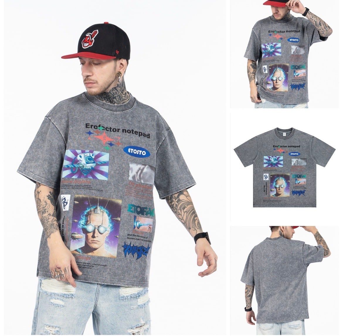 FG®️| ÁO THUN CỔ TRÒN NGẮN TAY IN HÌNH OVERSIZE FG F598
