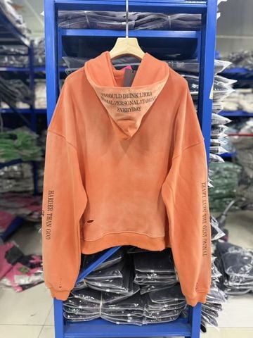 FK®️| ÁO KHOÁC DÁNG RỘNG HOODIE COTTON WASH IN HÌNH LÀM RÁCH UNISEX PH6009
