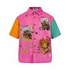 WES®️| ÁO SƠ MI NGẮN TAY THÊU HỌA TIẾT HOẠT HÌNH UNISEX C250