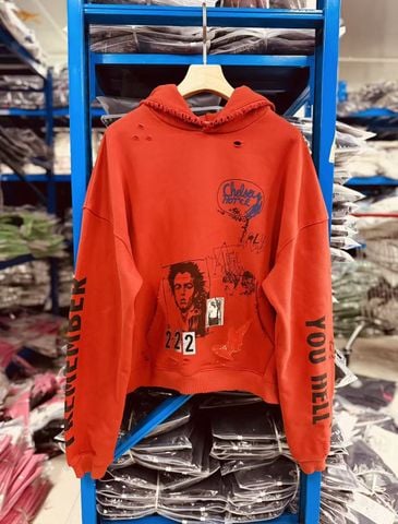FK®️| ÁO KHOÁC DÁNG RỘNG HOODIE COTTON WASH IN HÌNH LÀM RÁCH UNISEX PH6010