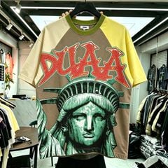 FK®️| ÁO THUN NGẮN TAY CỔ TRÒN COTTON IN HÌNH KTS ĐÍNH ĐÁ DU221