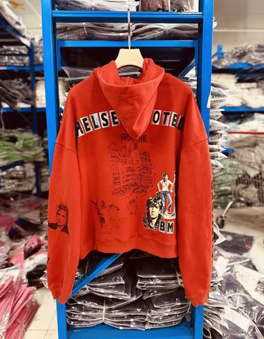 FK®️| ÁO KHOÁC DÁNG RỘNG HOODIE COTTON WASH IN HÌNH LÀM RÁCH UNISEX PH6010