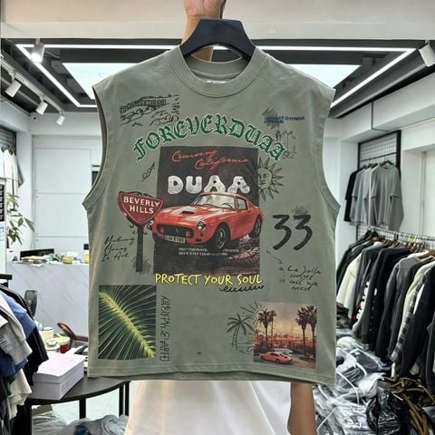 FK®️| ÁO BA LỖ COTTON IN HÌNH KTS ĐÍNH ĐÁ DU703