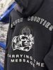 FK®️| ÁO KHOÁC DÁNG RỘNG HOODIE COTTON WASH IN HÌNH LÀM RÁCH ĐÍNH ĐÁ CƯỜM  UNISEX PH3486