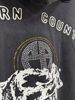 FK®️| ÁO KHOÁC DÁNG RỘNG HOODIE COTTON WASH IN HÌNH LÀM RÁCH ĐÍNH ĐÁ CƯỜM  UNISEX PH3486