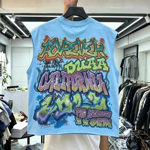 FK®️| ÁO BA LỖ COTTON IN HÌNH KTS ĐÍNH ĐÁ DU702