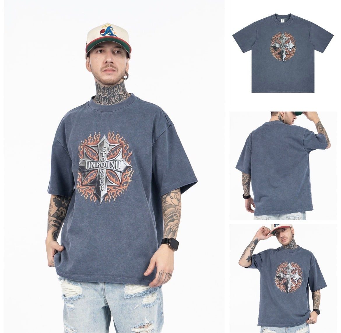 FG®️| ÁO THUN CỔ TRÒN NGẮN TAY IN HÌNH OVERSIZE FG F593