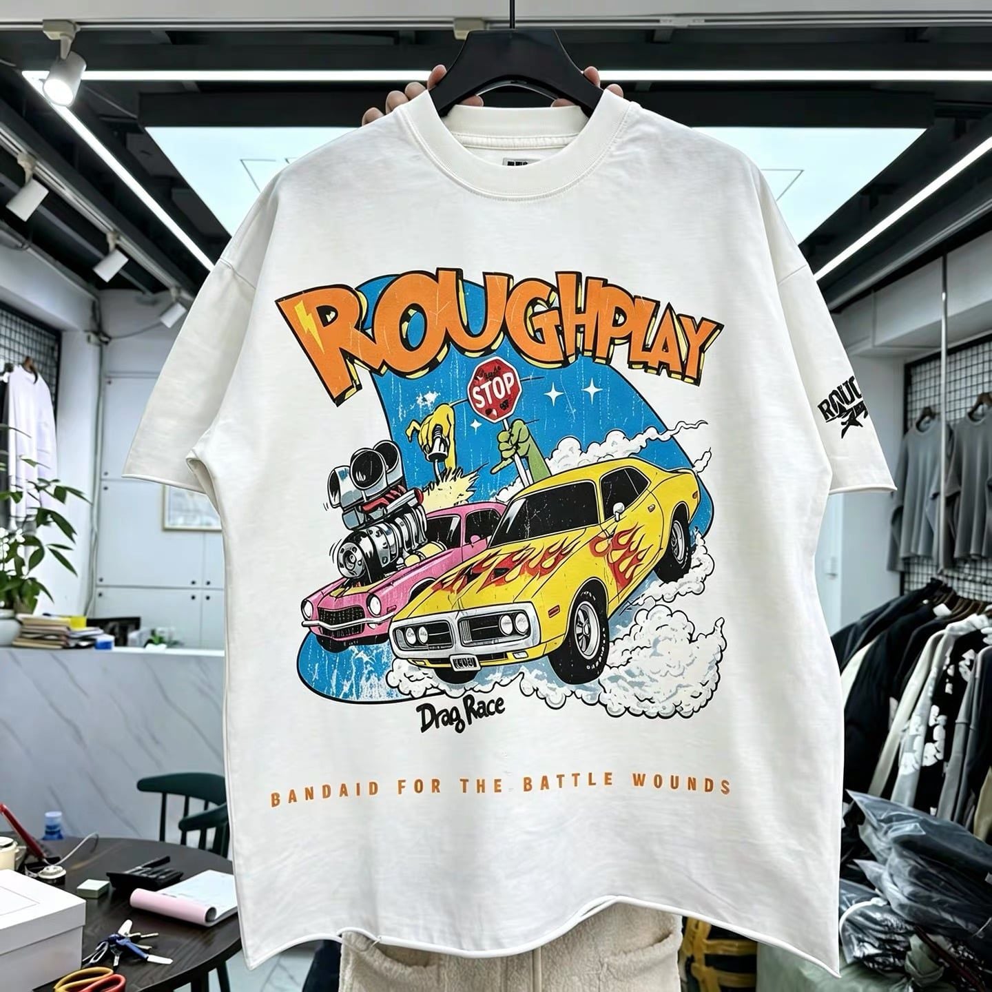 FK®️| ÁO THUN NGẮN TAY CỔ TRÒN COTTON IN HÌNH KTS R906