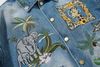 WES®️| ÁO KHOÁC DENIM CỔ BẺ THÊU HỌA TIẾT ĐỘNG VẬT RETRO UNISEX WES6181