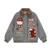 WES®️| ÁO KHOÁC CỔ BẺ ZANZI THÊU HỌA TIẾT HELLO KITTY RETRO UNISEX WES5164