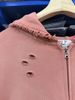 FK®️| ÁO KHOÁC DÁNG RỘNG HOODIE COTTON WASH IN HÌNH LÀM RÁCH UNISEX PH6001