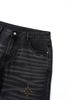 INF®️|QUẦN JEANS NAM MÀU ĐEN RÁCH MÀI HẠT ĐỤC LỖ BIG SIZE INF 12976