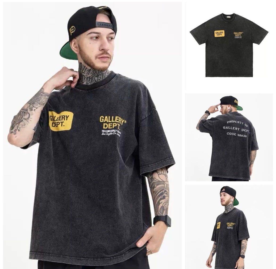 FG®️| ÁO THUN CỔ TRÒN TAY LỠ DÁNG RỘNG WASH IN CHỮ  FG E592