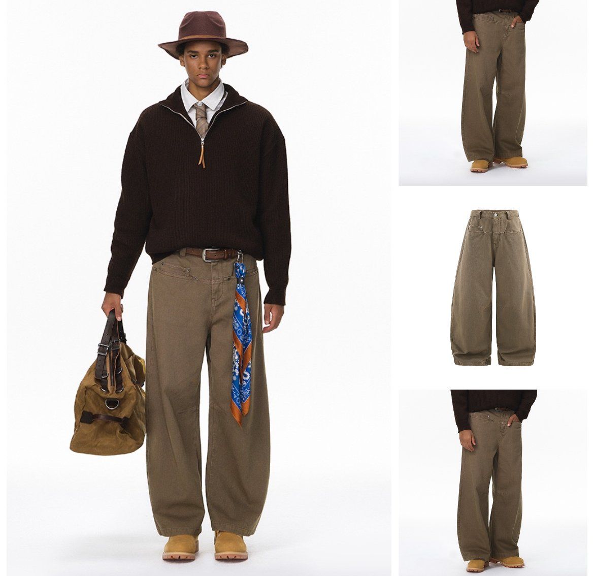 INF®️|QUẦN JEANS ỐNG RỘNG ĐINH TÁN UNISEX INF 13497