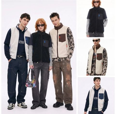 INF®️| ÁO KHOÁC LÔNG CỪU KHOÁ KÉO CÁCH ĐIỆU UNISEX INF 2026-1