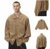 INF®️| ÁO SƠ MI DÀI TAY KẺ CARO RETRO DÁNG RỘNG UNISEX INF 7132