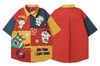 WES®️| ÁO SƠ MI NGẮN TAY THÊU HỌA TIẾT HOẠT HÌNH SHINCHAN UNISEX YH989