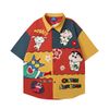 WES®️| ÁO SƠ MI NGẮN TAY THÊU HỌA TIẾT HOẠT HÌNH SHINCHAN UNISEX YH989