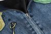 WES®️| ÁO KHOÁC DENIM CỔ BẺ THÊU HỌA TIẾT ĐỘNG VẬT RETRO UNISEX WES5114